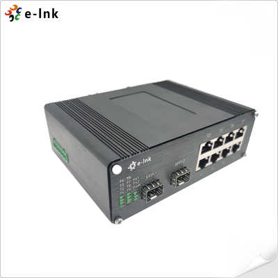 Bộ chuyển mạch Ethernet 8 cổng 10/100/1000T 802.3at PoE + 2 cổng 100/1000BASE-X công nghiệp