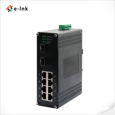 Bộ chuyển mạch Ethernet công nghiệp 8 cổng 10/100/1000T 802.3bt PoE + 2 cổng 100/1000BASE-X với tổng công suất PoE lên đến tối đa 360W