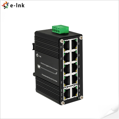 Mini Industrial 10-Port 10/100/1000T Compact Ethernet Switch Hỗ trợ 802.3x điều khiển dòng chảy