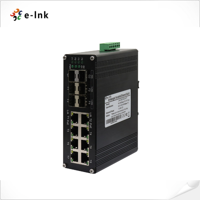 Công nghiệp 8-Port 10/100/1000T 802.3at PoE + 4-Port 1G SFP + 2-Port 10G SFP+ Ethernet Switch