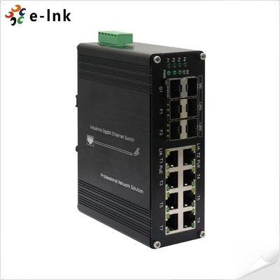 Công nghiệp 8-Port 10/100/1000T 802.3at PoE + 6-Port 1000X SFP Ethernet Switch