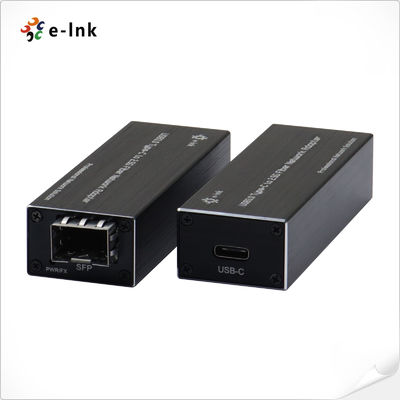 Micro Mini USB-C 3.0 to 2.5G SFP Network Adapter Provides a fiber network connection to portable laptops or tablets