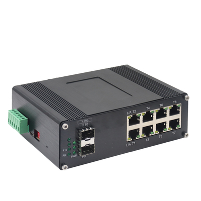 Bộ chuyển mạch Ethernet công nghiệp 8 cổng 10/100/1000T + 2 cổng 1000X SFP có quản lý