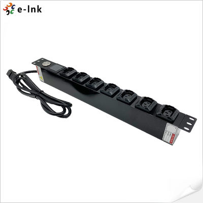 19 inch 1U 8 Cổng đo PDU tích hợp đồng hồ điện với màn hình OLED