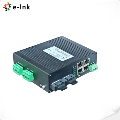 L2+ Bộ chuyển mạch Ethernet được quản lý dạng vòng 4 cổng 10/100TX + 4 cổng RS485 + 2 cổng 100FX công nghiệp