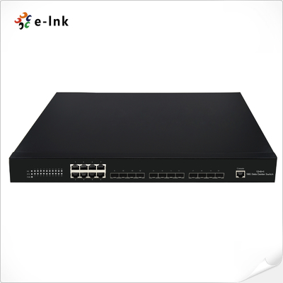 12 cổng SFP + 10G + 8 cổng 10/100/1000M đồng RJ45