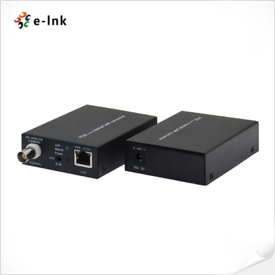 Bộ mở rộng Ethernet qua cáp đồng trục với truyền Ethernet song công 10/100Base-TX lên đến 300m qua cáp đồng trục.