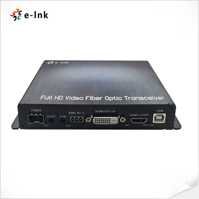 1Ch 1080P DVI + 1Ch USB KVM + 1Ch RS232 + 1Ch Âm thanh nổi hai chiều + 1Ch GPIO qua Bộ mở rộng cáp quang