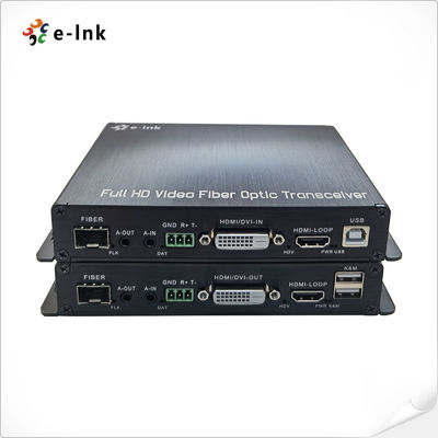 1Ch 1080P DVI + 1Ch USB KVM + 1Ch RS232 + 1Ch Âm thanh nổi hai chiều + 1Ch GPIO qua Bộ mở rộng cáp quang