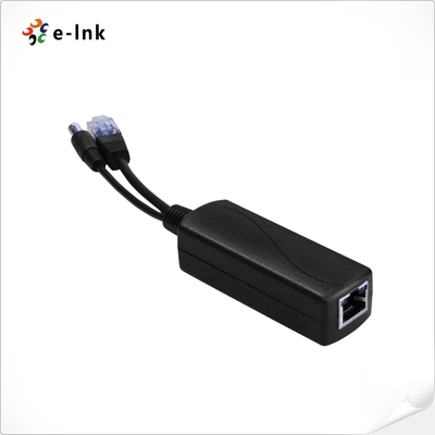 10/100M 24V 1A PoE Splitter phù hợp với IEEE802.3af / at với thiết kế cầu đầy đủ, đầu vào không cực