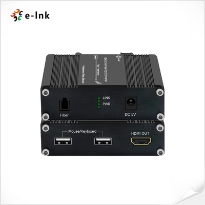 Mini 4K / 60Hz HDMI 2.0 KVM USB qua OM4 Fiber Optic Extender Video Transmitter