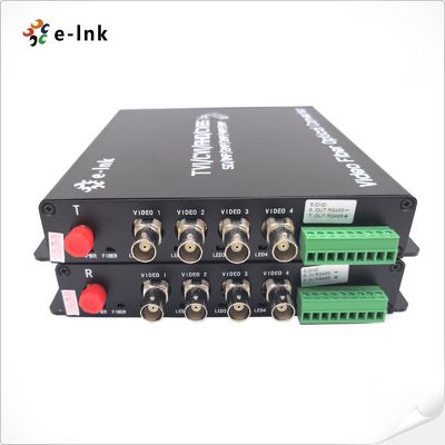 4Ch 5MP HD-AHD/HD-CVI/HD-TVI/CVBS 4-in-1 Video Fiber Converter 