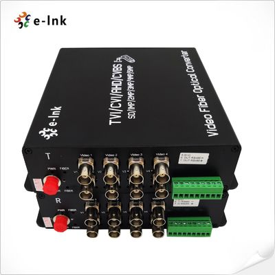 8Ch 5MP HD-AHD/HD-CVI/HD-TVI/CVBS 4-in-1 Video Fiber Converter 