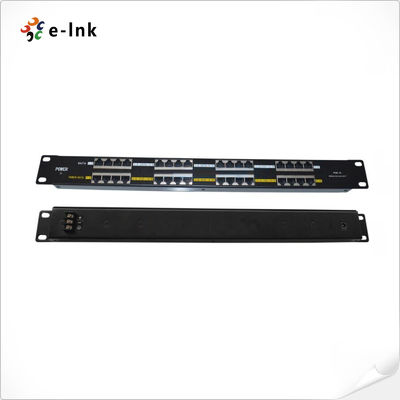 16-Port 1U Rack Mount Passive PoE Injector  Are used to power the two unused pairs of the Ethernet cable