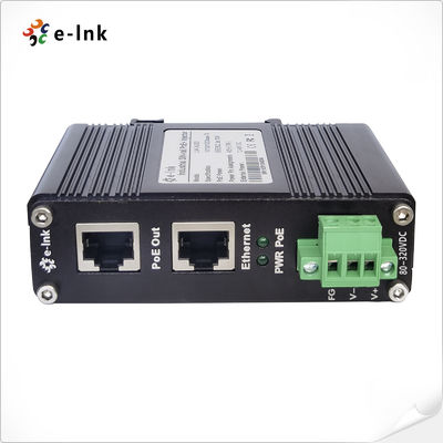 80 ~ 320VDC Power Input Industrial Gigabit PoE + Injector với IEEE 802.3af / at phù hợp, hỗ trợ đầu ra 30 watt đầy đủ