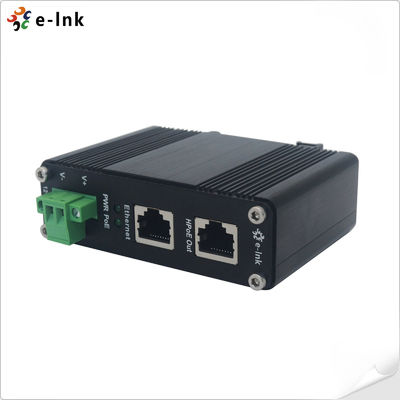 12 ~ 48V DC Power Input Gigabit Công nghiệp 60W PoE Injector Hỗ trợ 10/100/1000Base-TX