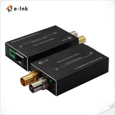 Mini 3G-SDI Fiber Converter 2 chiều HD-SDI 80km Hot Plug