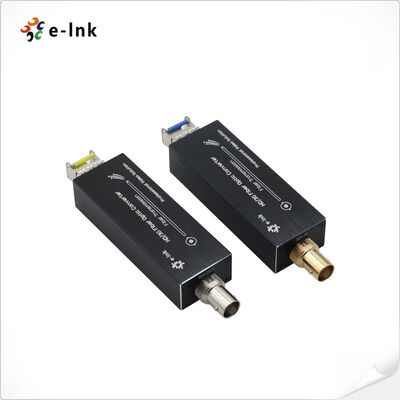 Mini HD-SDI Fiber Extender 80km truyền âm thanh nhiệt độ công nghiệp nhúng